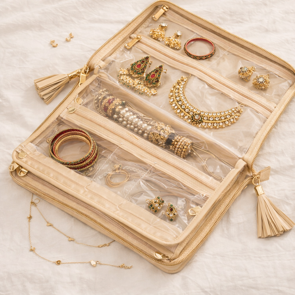 20 Compartment Jewellery Book Organiser
