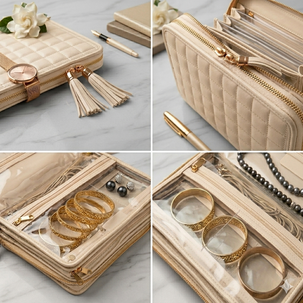 20 Compartment Jewellery Book Organiser
